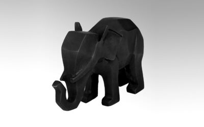 Elefant Figur Aluminium Sandguß